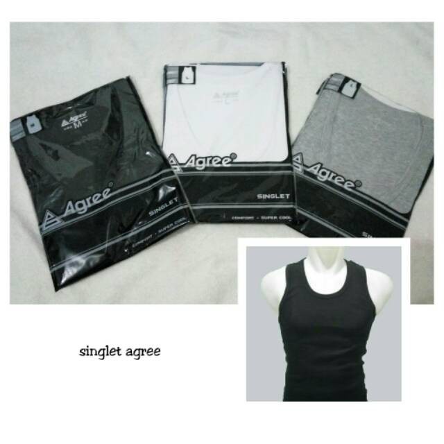 Singlet Dalaman Pria Katun Dewasa Warna Putih, Hitam dan Abu Adem Dan Nyaman Dipakai