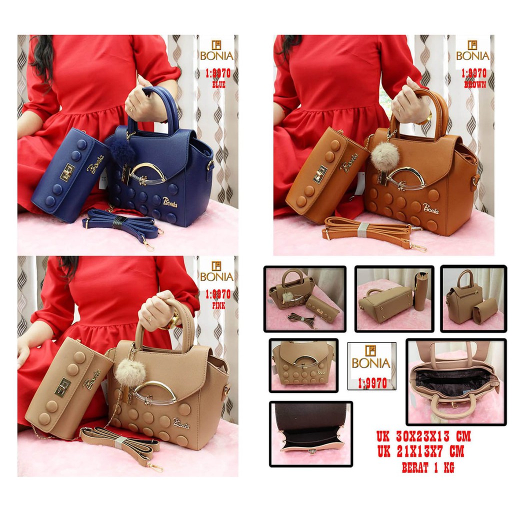 TAS SET MEREK BONIA 9970 68 ML