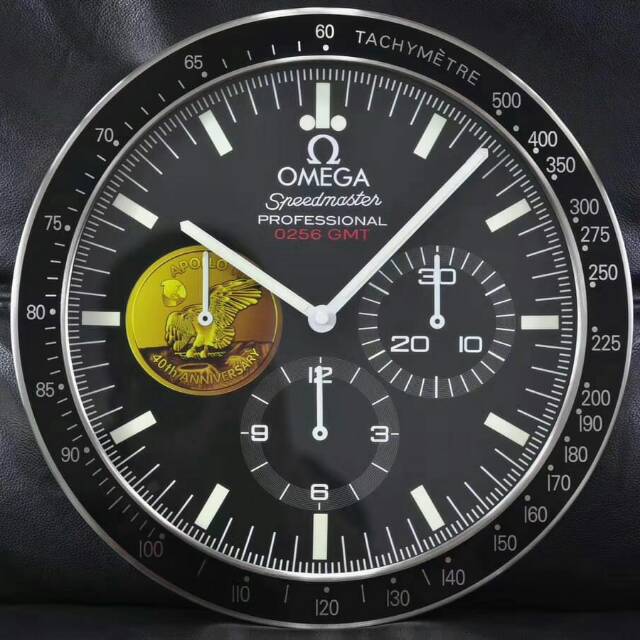 Jual JAM DINDING WALL CLOCK OMEGA SPEEDMASTER APOLLO 11 40th