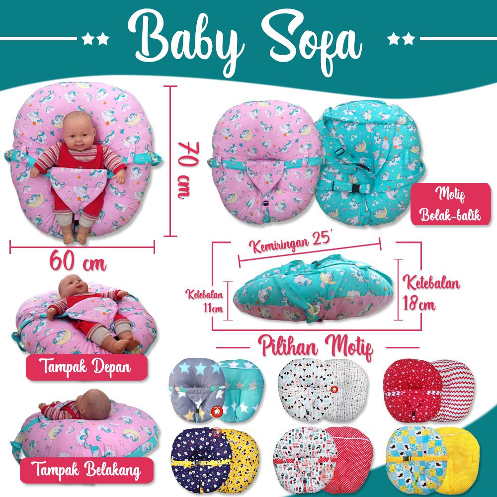 PO Lounger Sofa Bayi safety belt Bantal sabuk PREORDER