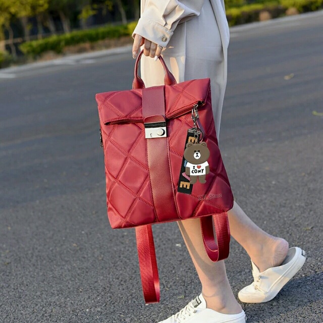 New Tas Backpack Stylish ZHYFA DAVICHI KEY CODE-WAFFLE Micro Gelembung /tas ransel kunci lapis spons