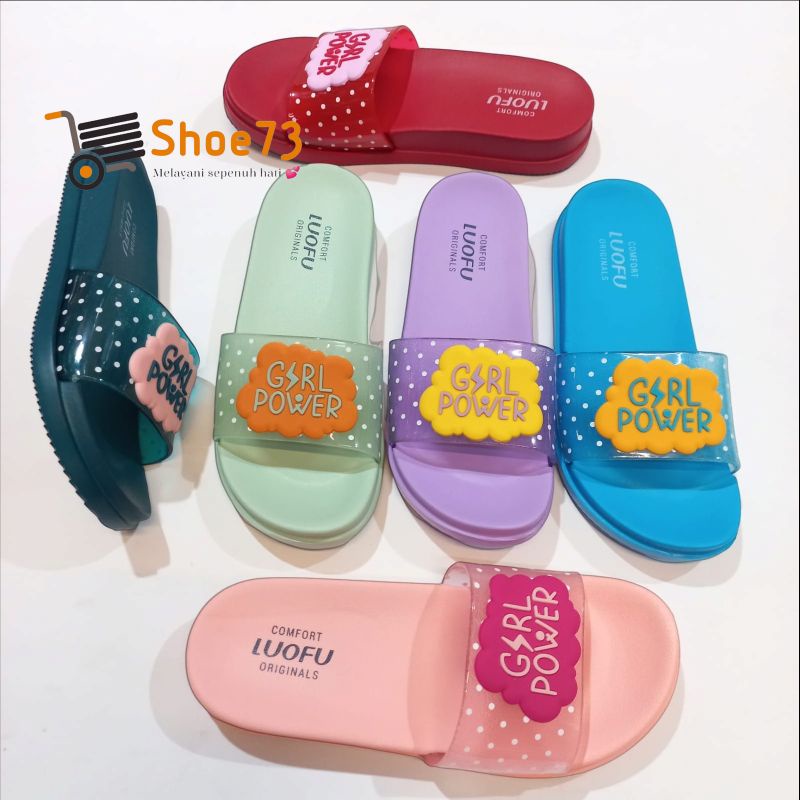 LUOFU E 7159 E120 GP SIZE 30-35 ORIGINAL l Sandal selop jelly anak l Sendal kokop anak impor