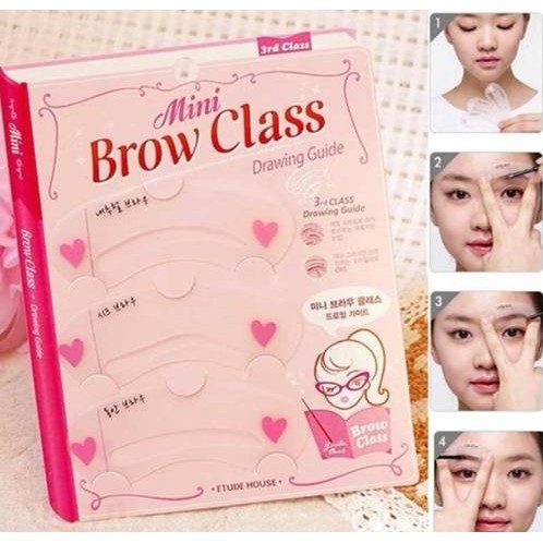 Cetakan Alis Mini Brow Class Isi 3 Pola Cetak Alis / pencetak alis / cetakan alis / mini brow class