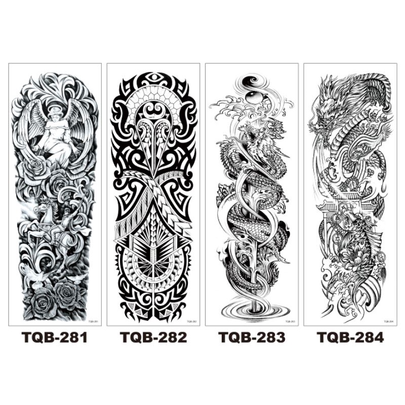 Tatto Temporary Full tangan Model TQB