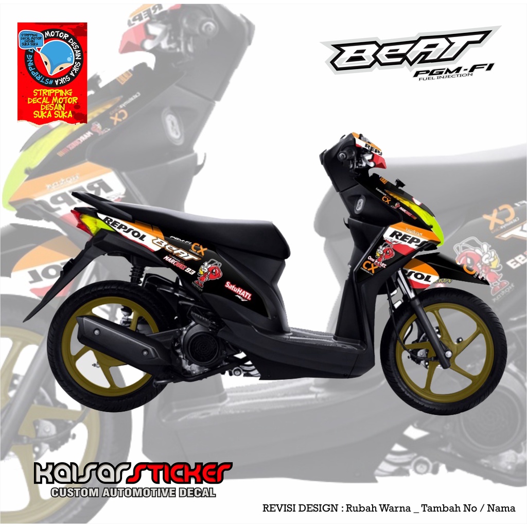 Decal Sticker Motor Full Body Beat-Fi Repsol