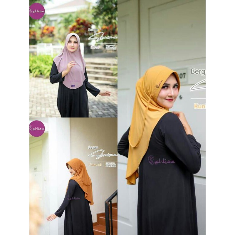 BERGO SHAIMA BY ELLISA HIJAB BERGO ELLISA SIMPLE TERLARIS ELLISA HIJAB