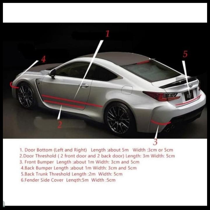 

Sticker Carbon 5D Vinyl Anti Gores Double Tape Carbon