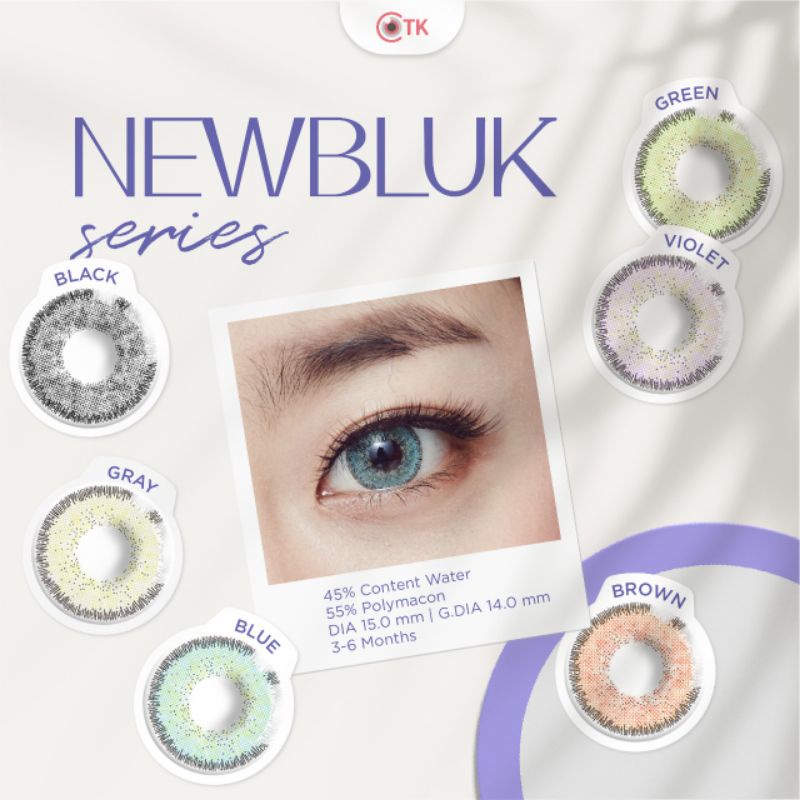 Softlens NEWBLUK 15 MM by CTK / Softlen Soflen Softlense Warna Normal