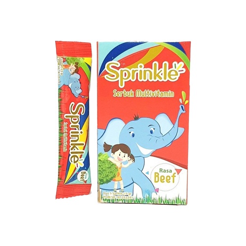 SPRINKLE SERBUK SACHET 5 GR - Multivitamin Anak 3 Rasa Seaweed Plain Beef