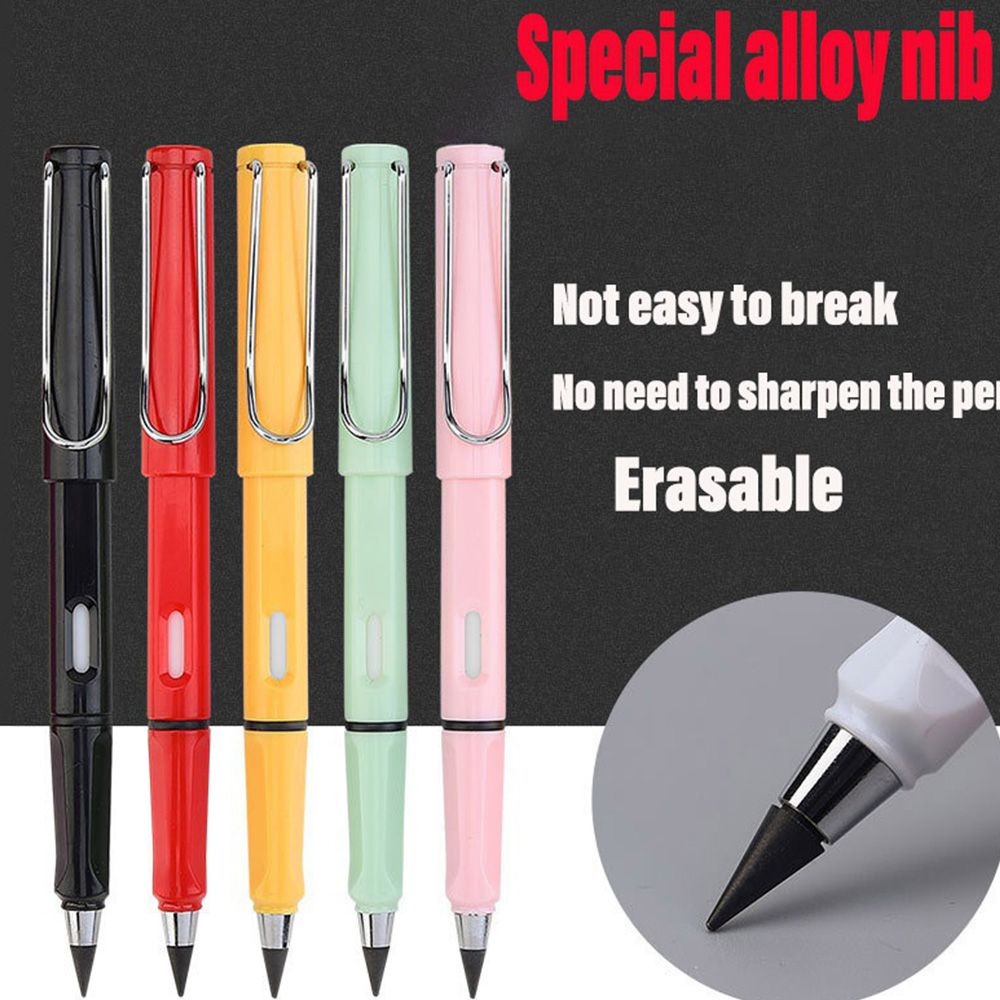 LANFY Removable Inkless Pencil Reusable Painting Tool Magic Pencils Unlimited Writing Student Black Technology No need to sharpen Replaceable Stationery