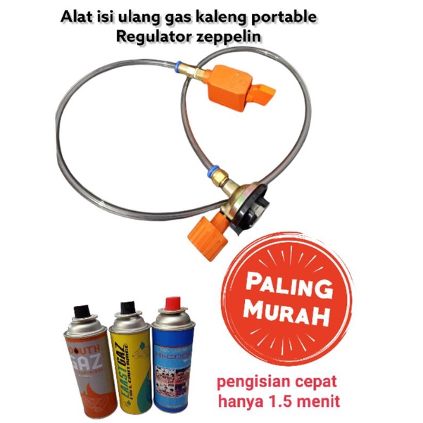 Jual Alat Refill Gas Kaleng portable si Ulang LPG / alat isi ulang gas regulator zeppelin