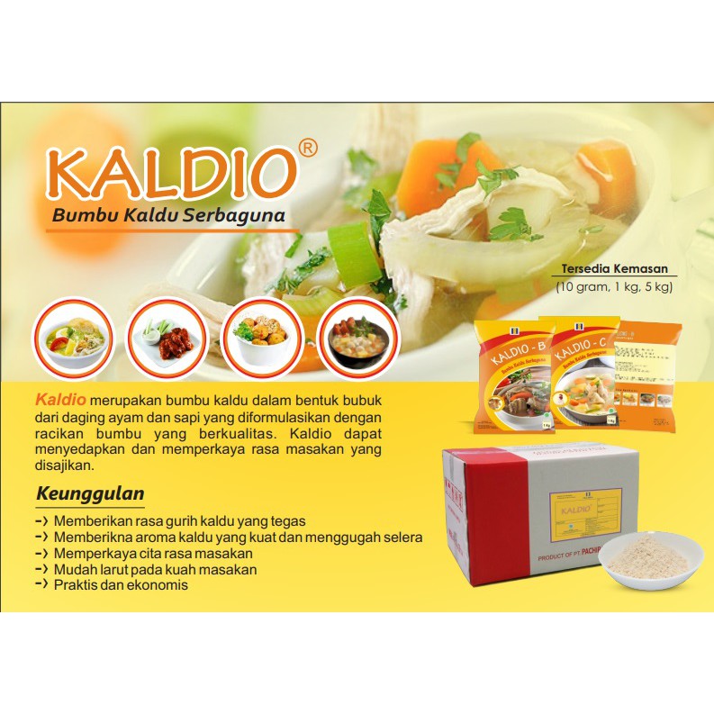 

KALDIO C Bumbu Kaldu Ayam Serbaguna Murah Kemasan 1 Kg