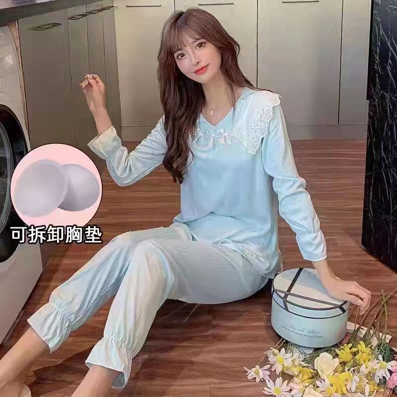 Baju tidur wanita renda halus / set piyama wanita renda import