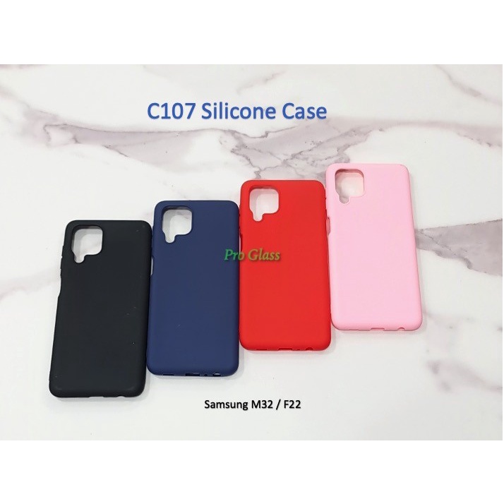 C107 Samsung M32 / F22 4G Colourful Ultrathin Silicone Matte Soft Case