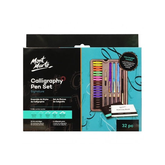 

kaligrafi-perlengkapan- mont marte calligraphy pen set -perlengkapan-kaligrafi.