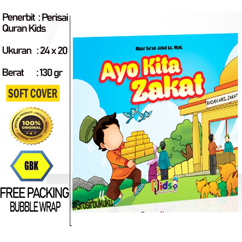 Buku Anak Islami | Ayo Kita Zakat - Perisai Quran Kids