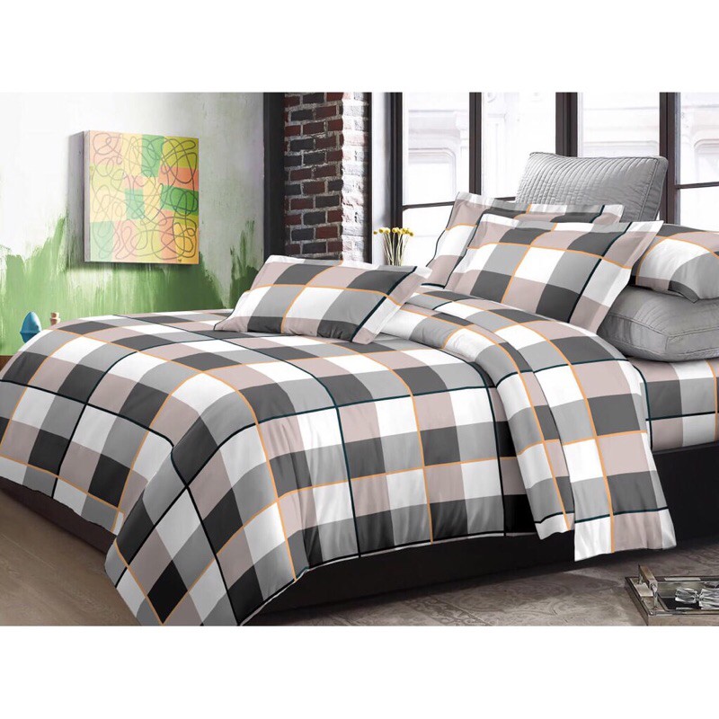 Sprei Adela Elegant Collection T30 180x200cm Bantal 2 BAHAN KATUN DISPERS TIDAK LUNTUR MURAH