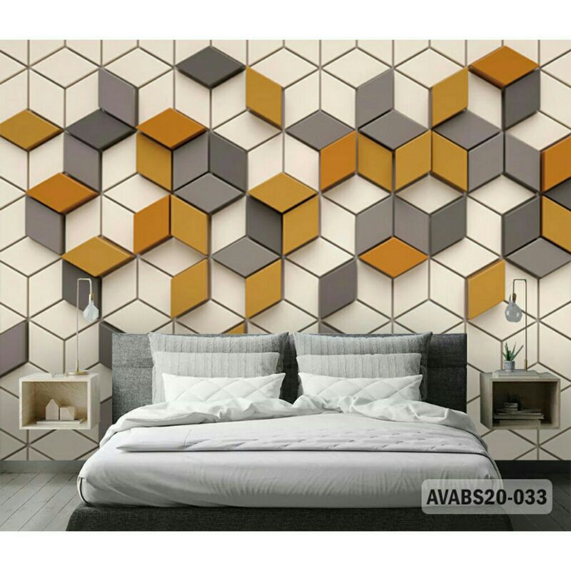WALLPAPER CUSTOM ABTRAK 3D WALLPAPER DINDING ABSTRAK