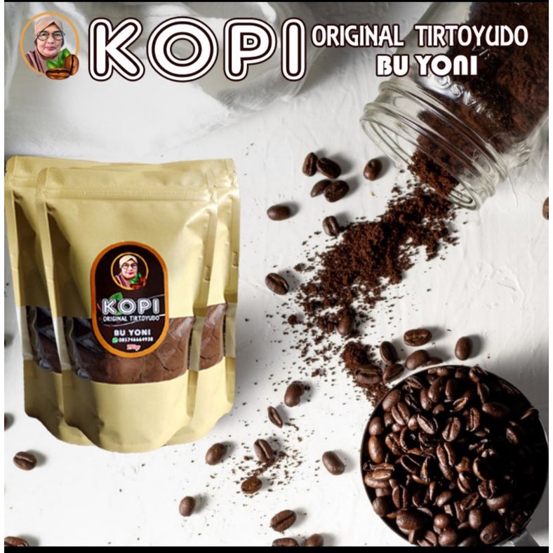 

Kopi Tirtoyudo Bu Yoni, Kopi Bubuk Asli Tirtoyudo 250gram