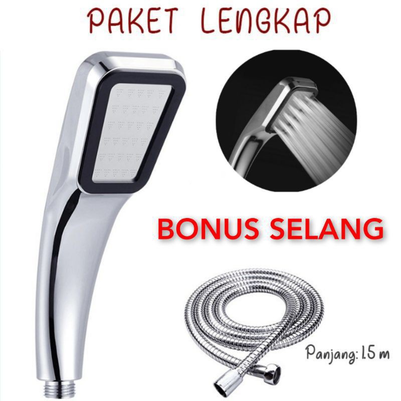 Promo Kepala Shower 300 Lubang Tekanan Tinggi Pancuran Aerator Head Filter e8kqlLCodjaej