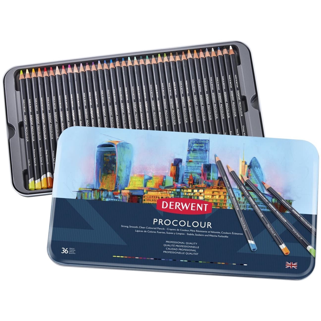 

Derwent Procolour Tin Set 36