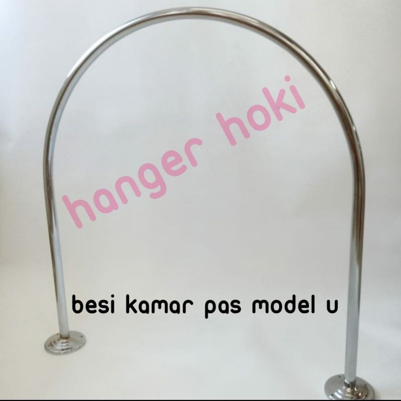 Besi fitting room Kamar pas model OVAL