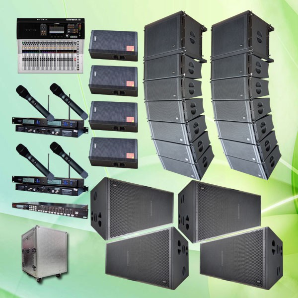 Sound System Active Speaker Paket Line Array Premium La1 Auderpro