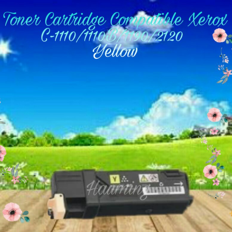 Toner Cartridge Compatible Xerox C1110 C1110b C1190 C2120 C-1110 1110b 1190 2120 Yellow