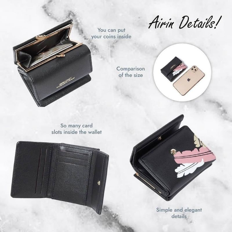 Airin Wallet Jims Honey Dompet Kecil Lipat Wanita Import