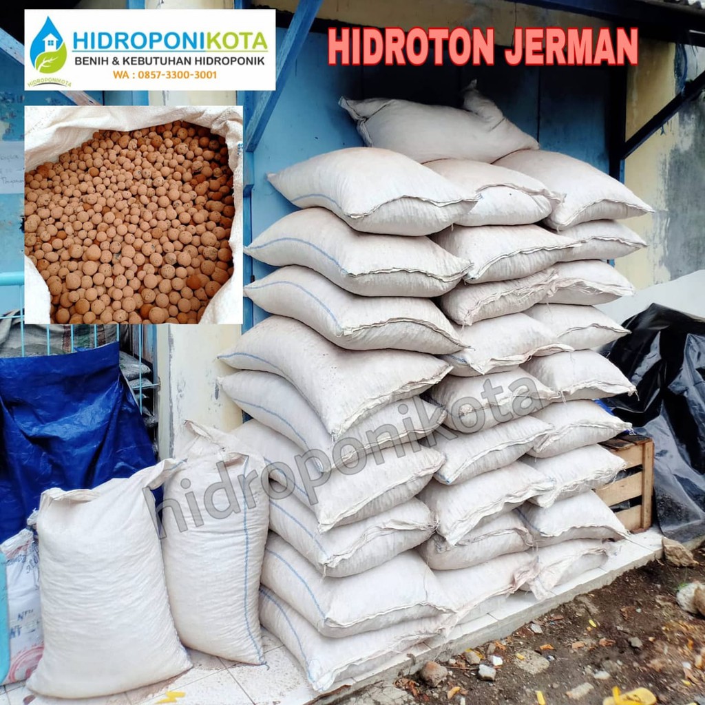 HIDROTON JERMAN 1 liter - hydroton jerman - hydroton germany 1 liter - media tanam hidroponik