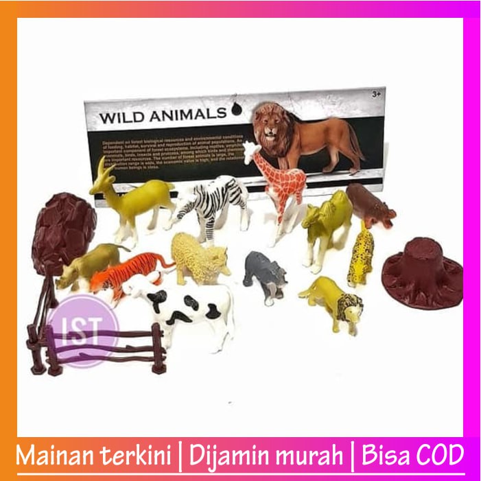 

Wild Animal 12 pcs No.2429-59 IT519
