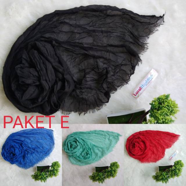 PROMO (50rb=4pcs) Pashmina Kusut