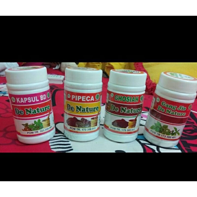 Gangjie Ghosiah De Nature + Kapsul BD dan Sirih merah (Pipeca) Obat untuk sipilis Gonore dan HPV Oba