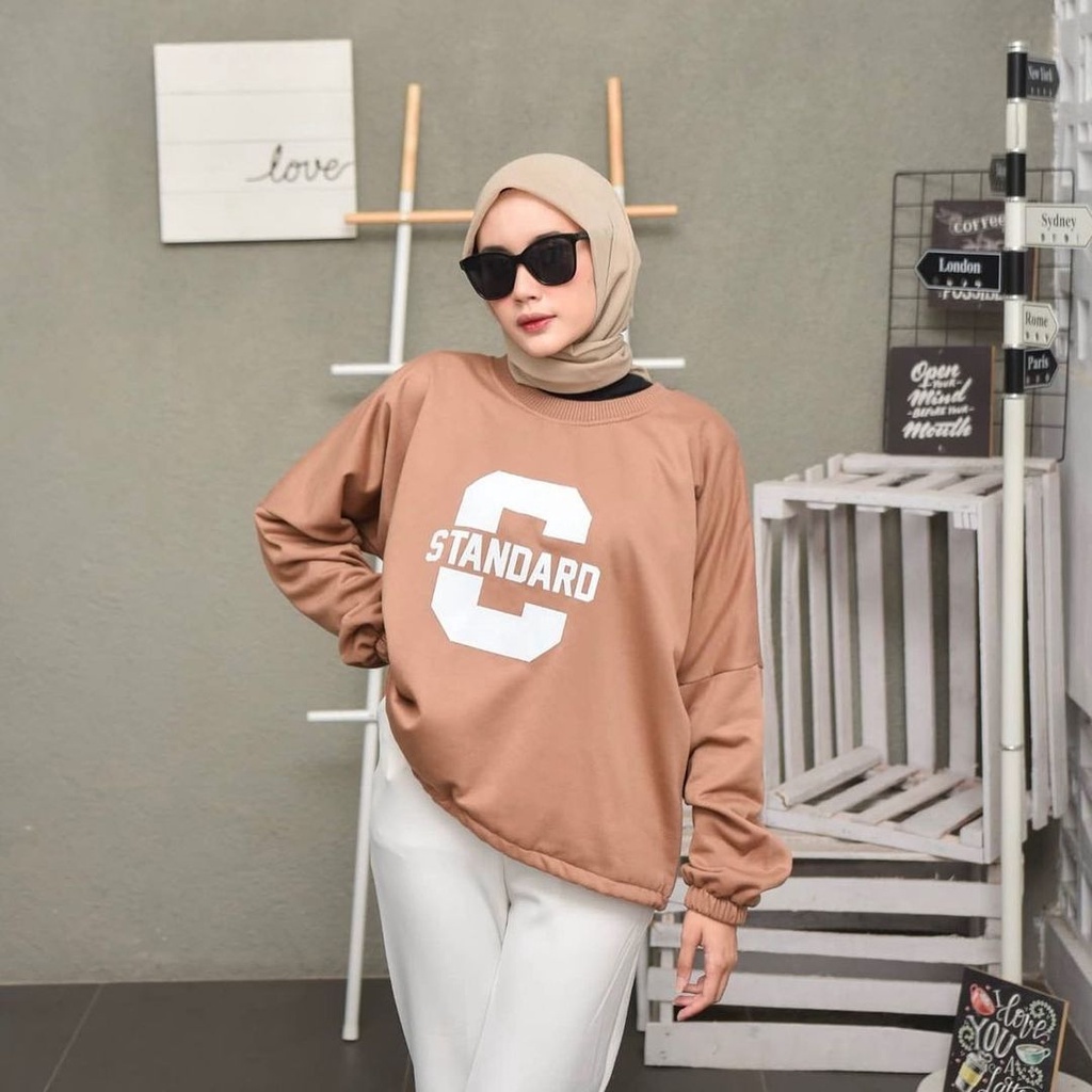 SWEATER WANITA STANDAR SWEATER - SWEATER CROP - SWEATER OVERSIZE - SWEATER JUMBO - SWEATER KOREA - SWEATER TERBARU