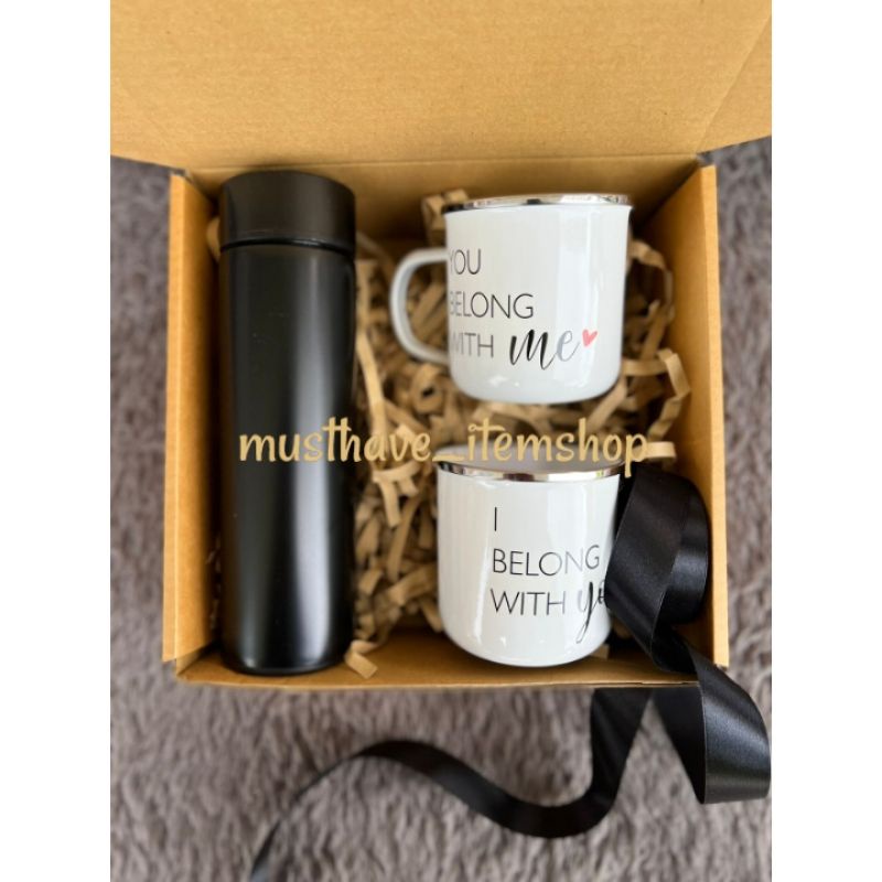 hampers kado gift wedding kado pernikahan natal kado ulang tahun handuk mug kopi thermos