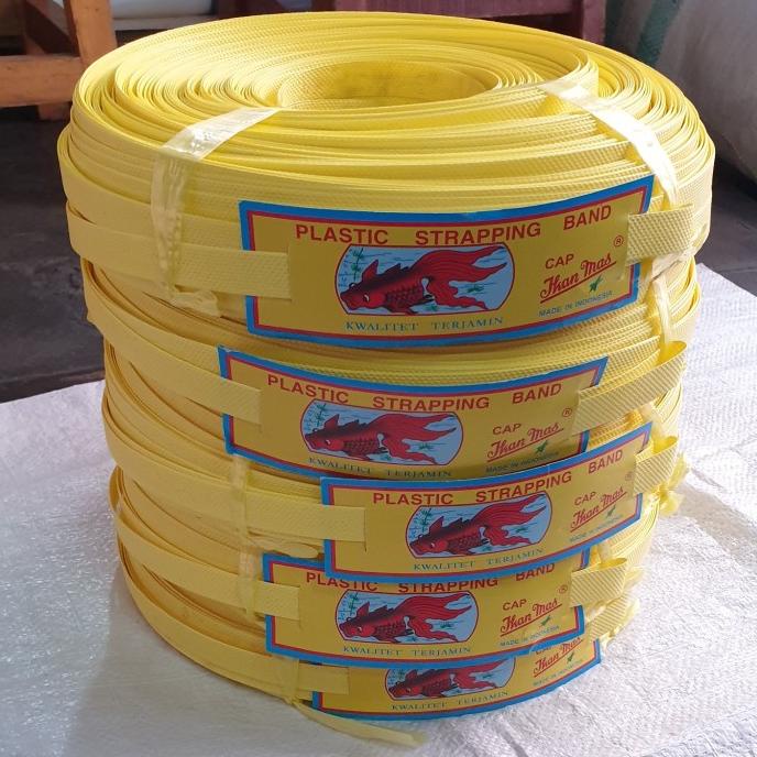

[BISA COD] Tali Klam-Tali Packing-Tali Strapping Band 15mm merek Ikan Mas