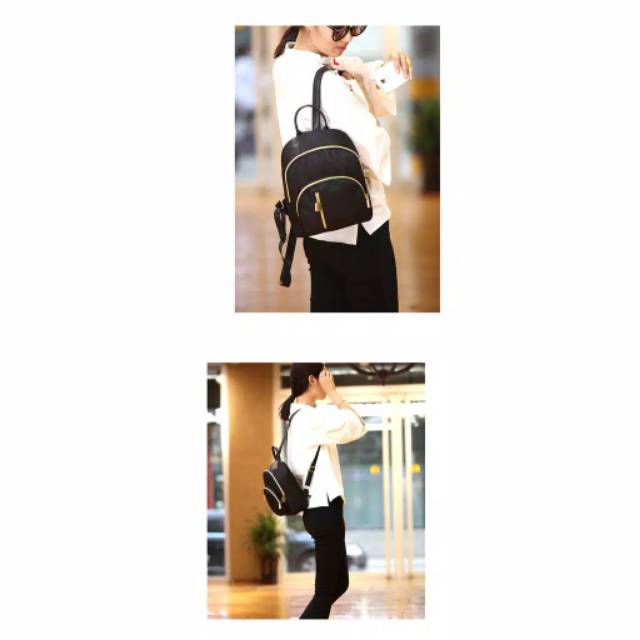 TAS RANSEL/TAS BACKPACK FASHION/TAS WANITA/TAS PUNGGUNG HITAM