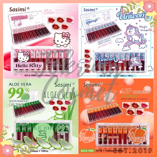 [DAPAT 10PCS] Sasimi LipTint Mini Papan