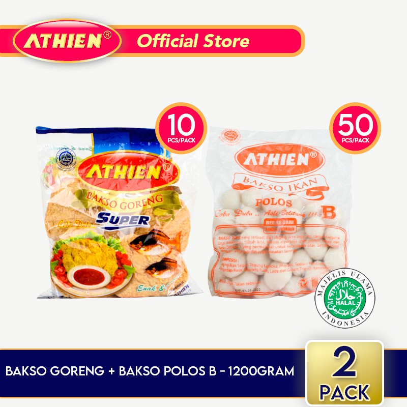 

Athien - BUNDLE Bakso Goreng + Bakso Polos B / 1200gram