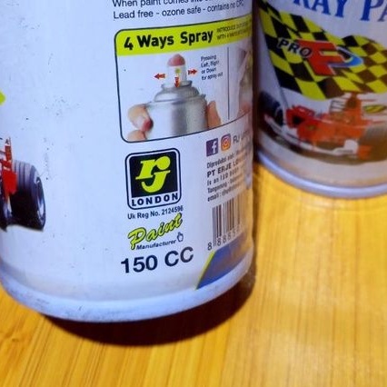 Pilok Pilox Cat RJ Cerulean Blue 19 Biru Muda Biru Langit 150cc Cat Semprot RJ 150cc
