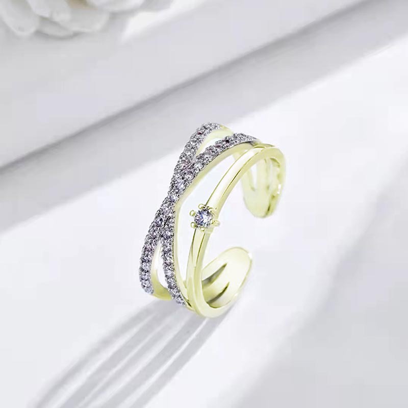 Cincin Multilayer Model Terbuka Dapat Disesuaikan Untuk Wanita