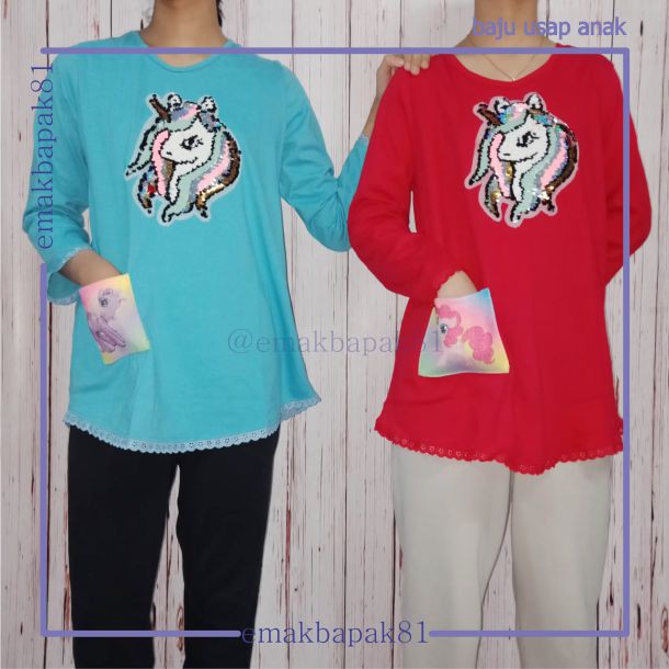  BAJU  USAP UNICORN  TANGAN PANJANG Shopee Indonesia