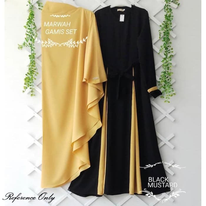 Setelan Gamis | Marwah Set Syari | Gamis Woolycrepe