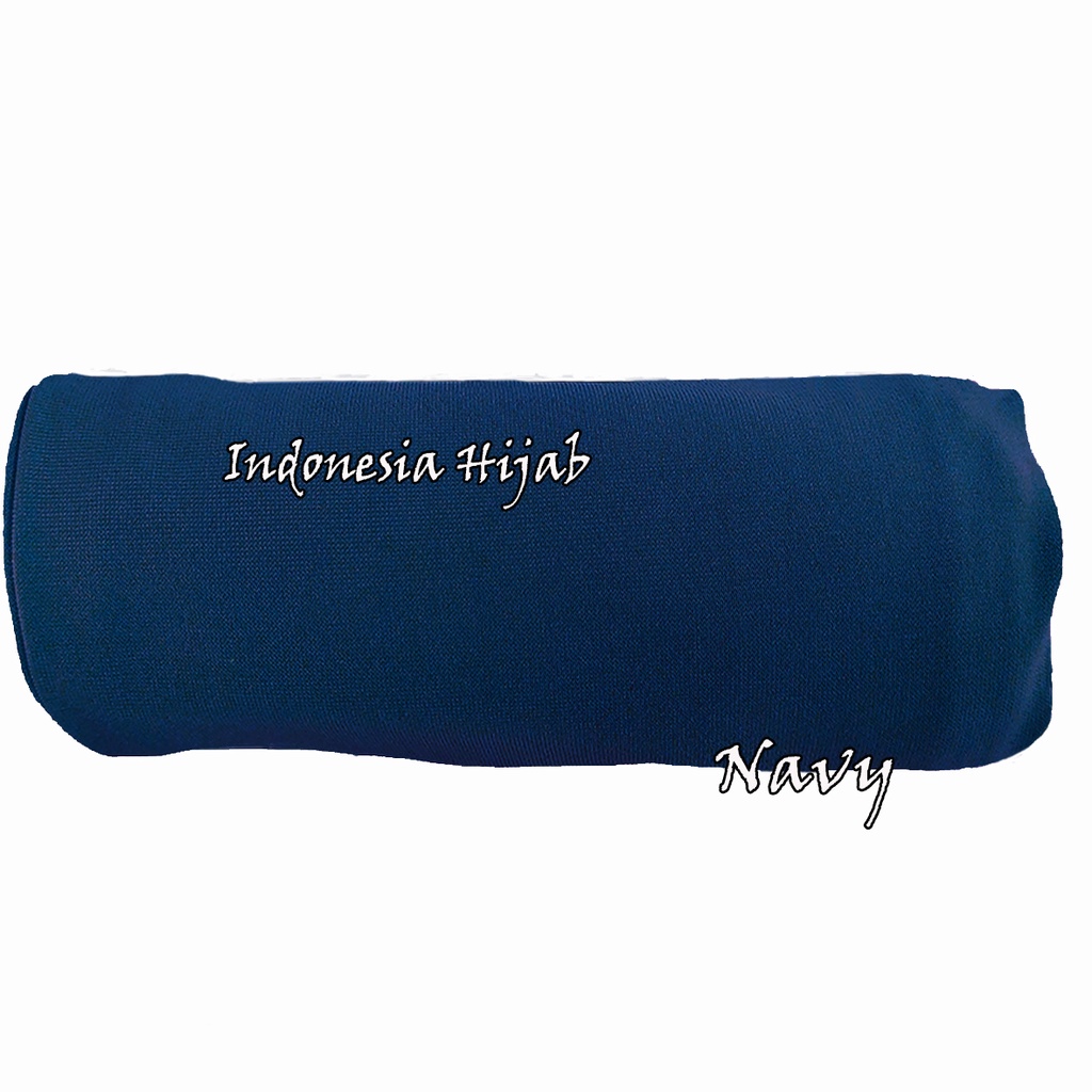 Rok Panjang Jersey Polos Tebal Tidak Nerawang Uk Standart-navy