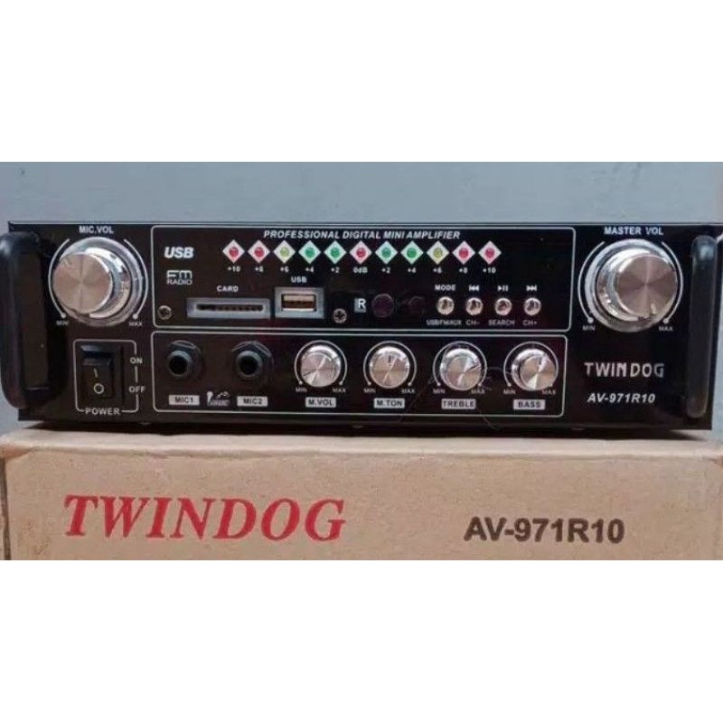 Twindog  , TD , AV 971R10 USB , Twin Dog ,  Amply, Ampli, Amplifier  Remote