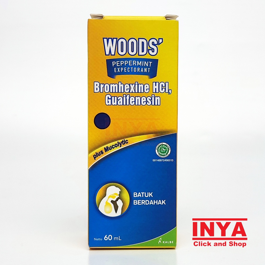 WOODS PEPERMINT EXPECTORANT BATUK BERDAHAK 60ml - Obat Batuk