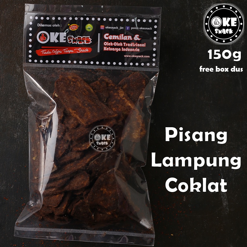 Pisang Coklat Khas Lampung 50g 100g 150g