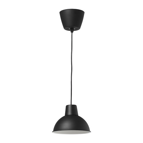 SKURUP Lampu gantung, hitam, 19 cm