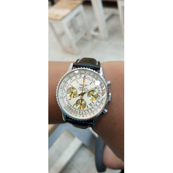 jam tangan Breitling navitimer chronograph best replika valjoux A7750 autometic