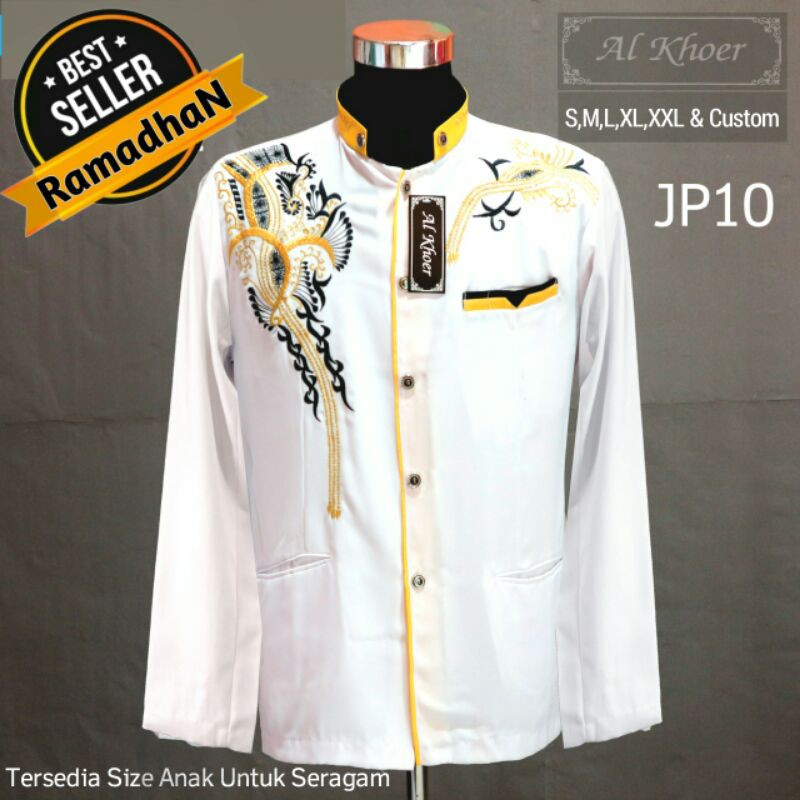 Baju koko Jasko / Jas koko bordir modern / Busana muslim / Seragam keluarga / Baju Koko Exlusive